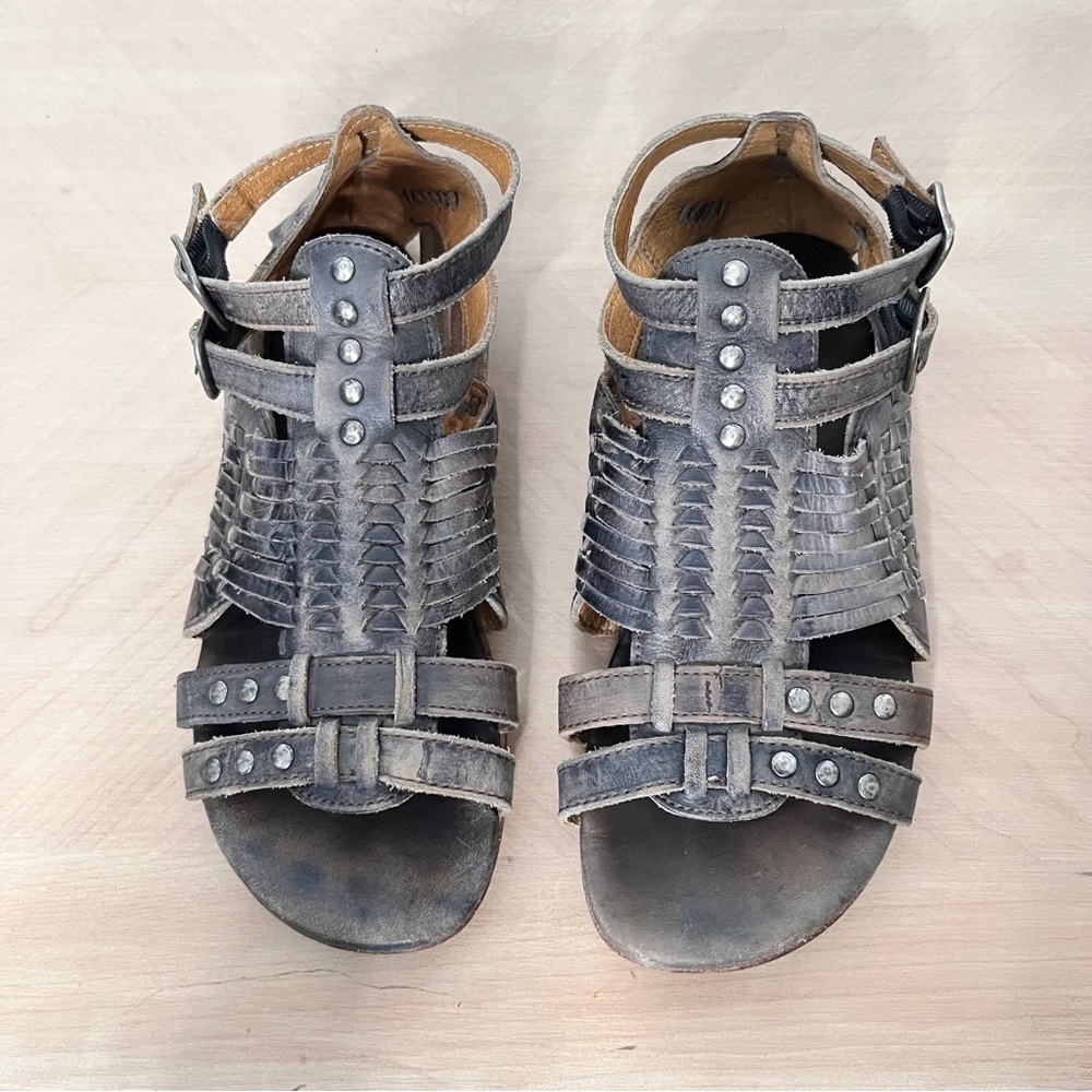 BED|STU Brown Leather Sandals - Picture 4 of 10